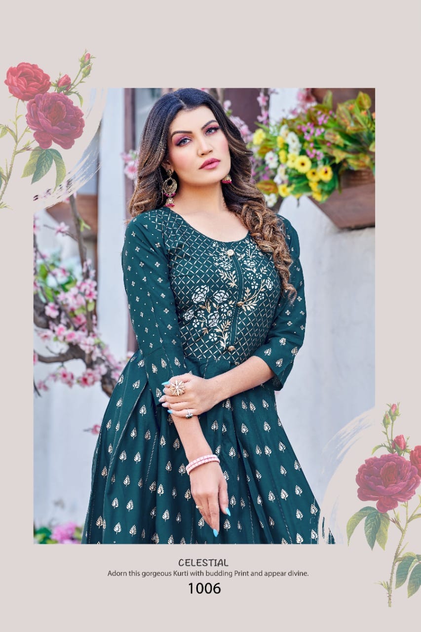 Surveen By Hirwa Anarakali Kurtis Catalog
